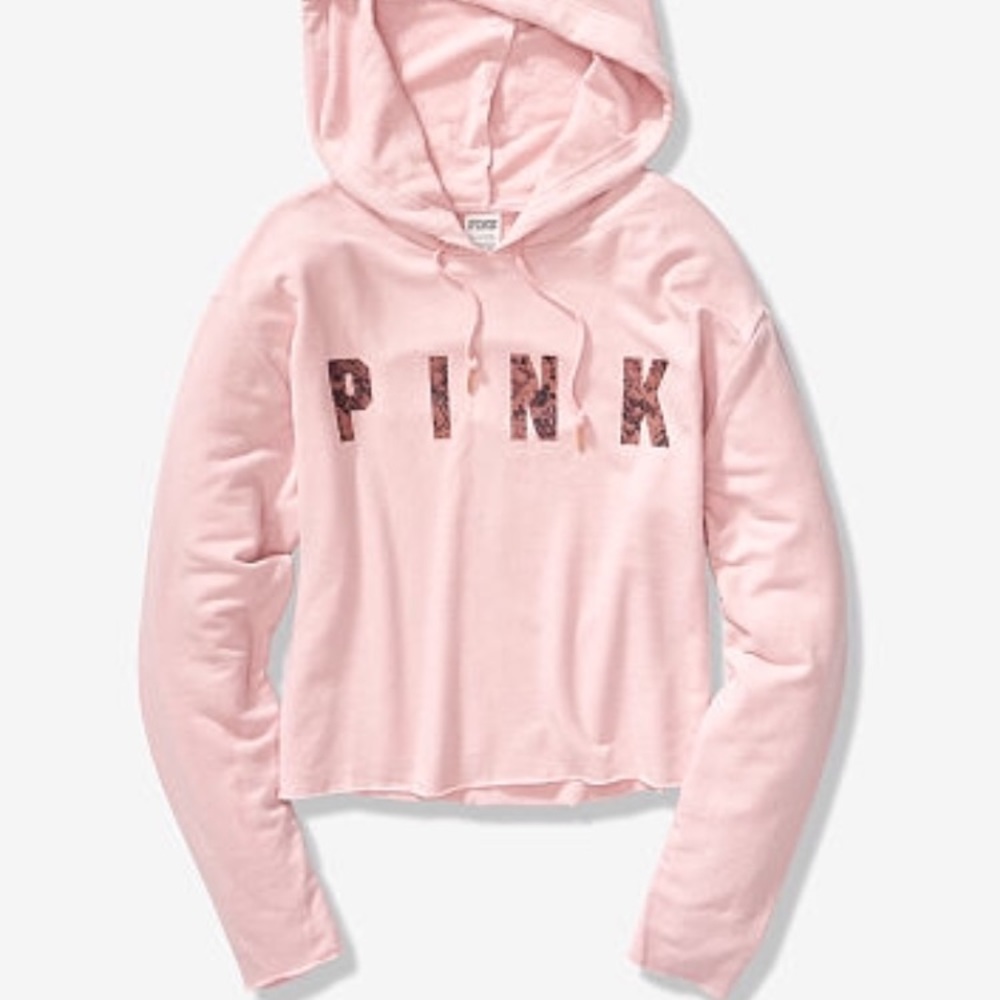 BRAND NEW 🌱💕 VS PINK SPORT CROPPED PULLOVER!